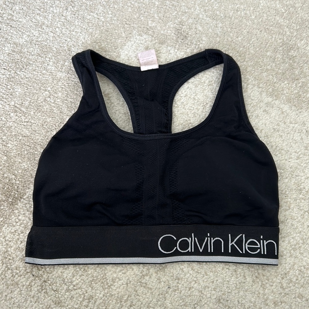 Calvin Klein Performance sports bra, size S.